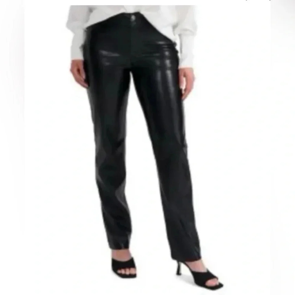 Nwt Joie Black Faux Leather Pants Limited Edition Size 10
